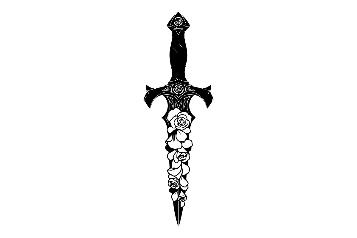 Ornamental Dagger Silhouette Bundle, an Object Illustration by Gaye Art (Photo 4 of 31)