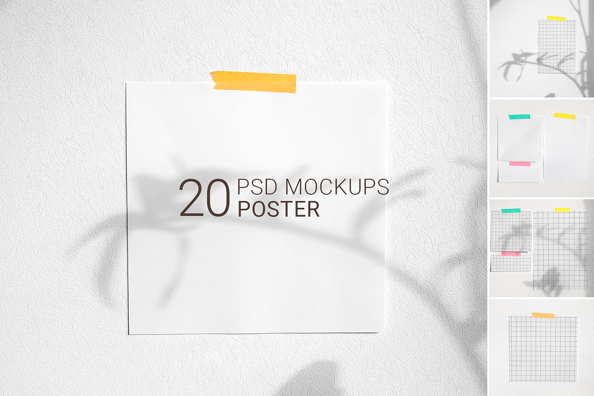 Poster MOCKUPS | PSD, a Mockup by bazarova (Photo 1 of 20)