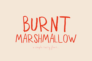 Burnt Marshmallow Font