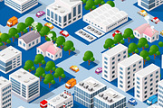 Seamless city plan, a Pattern Graphic by AlexZeL (Thumbnail 2 of 5)