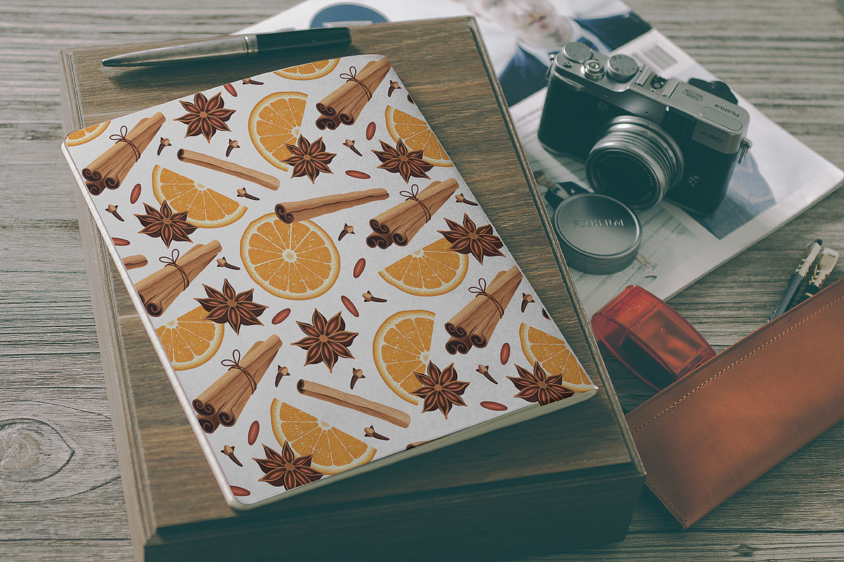 Spices and oranges. Vector set., an Object Graphic by natamastery (Photo 6 of 6)