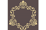 Floral Abstract Round Vector Frame, a Pattern Graphic by FineArtStudio (Thumbnail 1 of 3)