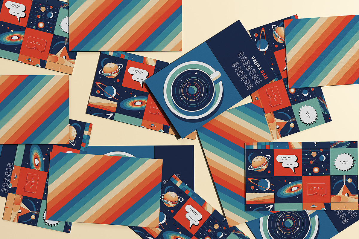 Space Chronicles Branding Collection, a Pattern Graphic by Polar Vectors (Photo 12 of 22)