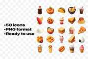 FOOD 3D Icons set PREMIUM, an Icon by Iwanistic (Thumbnail 3 of 6)
