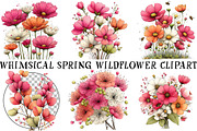 Whimsical Spring Wildflower Clipart, an Illustration by OK Design (Thumbnail 2 of 6)