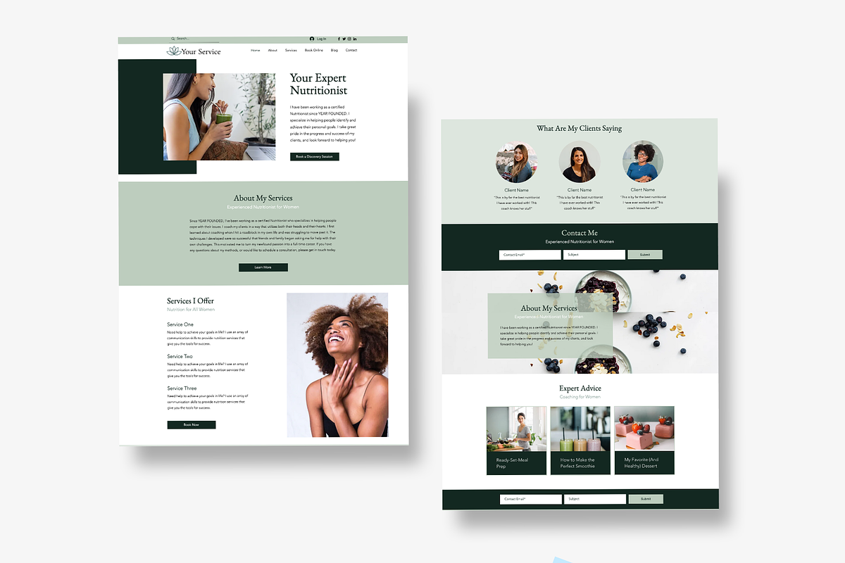 WIX Website Template, a Wix Template by CreatedbyVision LLC (Photo 3 of 3)