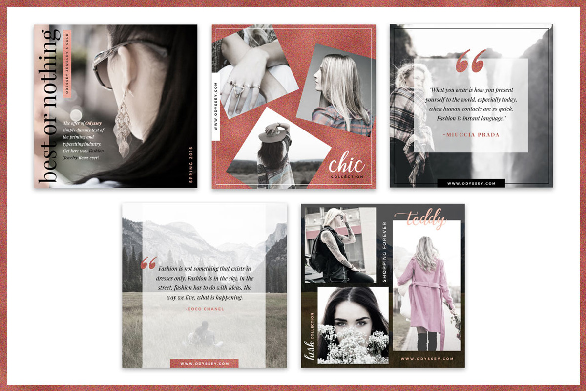 ODYSSEY Social Media Pack, a Social Media Template by Typography Prime (Photo 4 of 10)