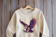 Barn owl spreads its wings to fly, an Animal Illustration by yod67 (Thumbnail 4 of 10)