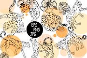 Leopards 4, an Animal Illustration by Ecaterina Sciuchina (Thumbnail 1 of 4)