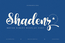Shadenz - Script Display Font