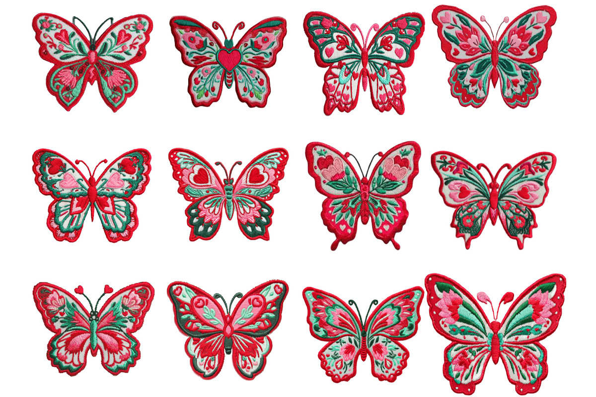Crochet Valentines Butterfly Png, an Illustration by Designking (Photo 2 of 5)