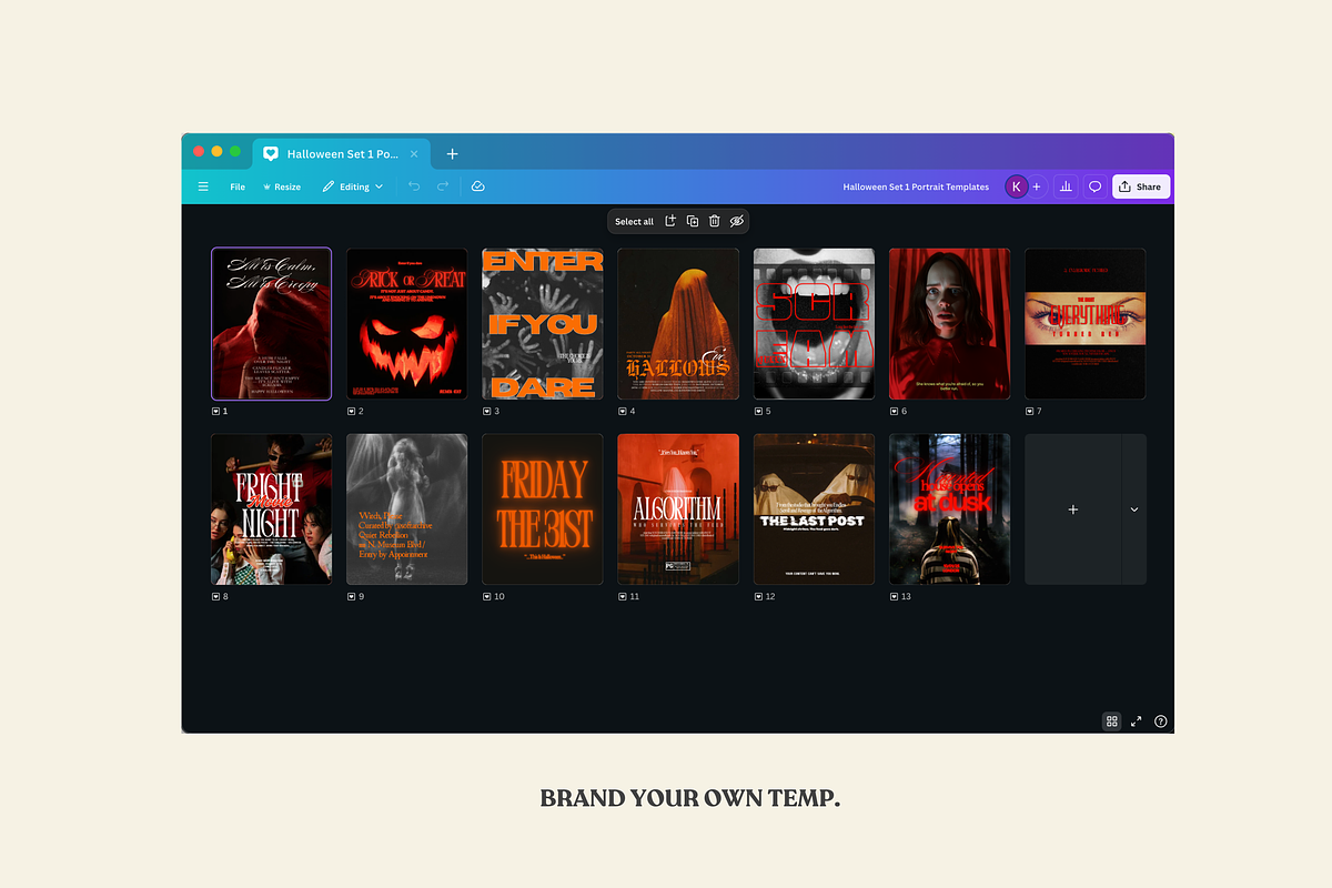 Halloween Canva Templates preview 4