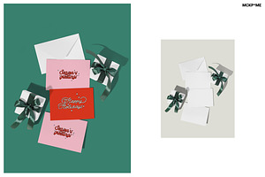 Christmas Greeting Cards Mockups 001