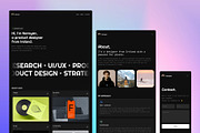 Narayan — Dark Framer Portfolio, a Landing Page Template by Eamonn Day Lavelle (Thumbnail 4 of 5)