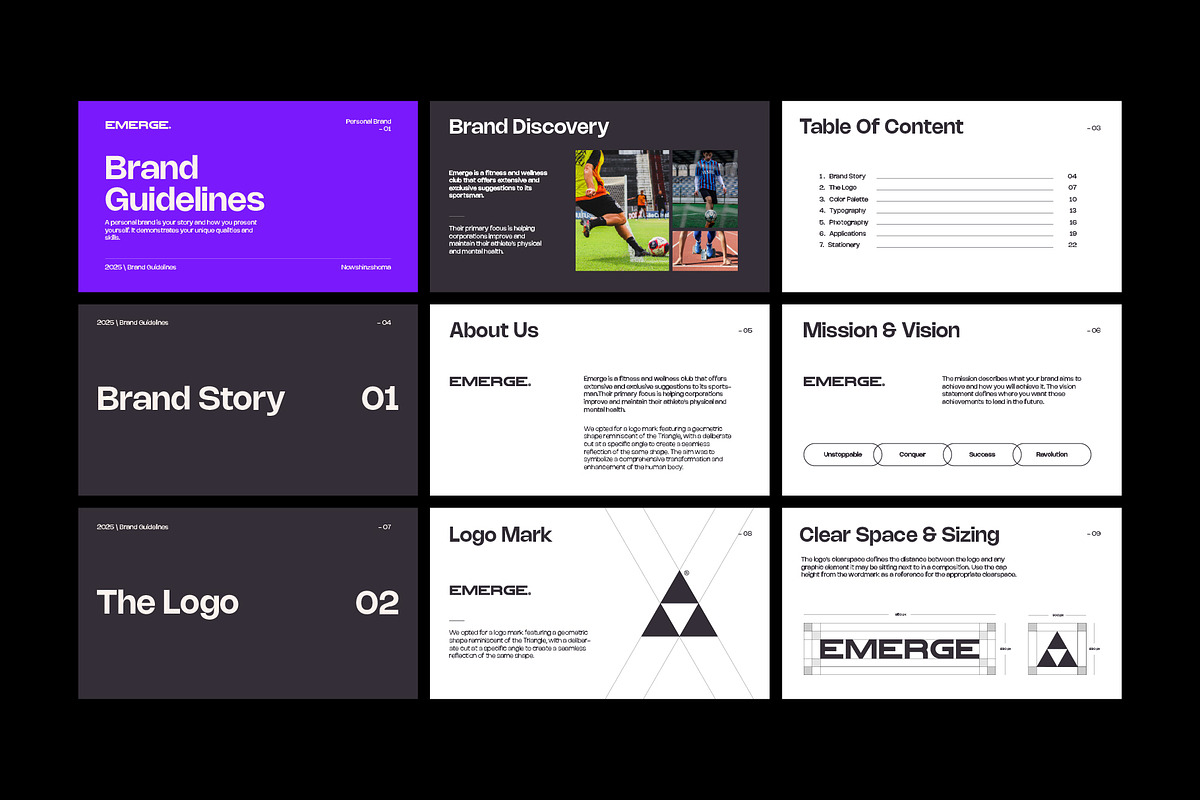 Brand Guidelines 2025, a Branding & Logo Template by Nowshinz Shoma (Photo 6 of 8)