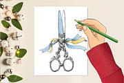 Cottagecore Clipart Hand Drawn Set, an Illustration by DreamCafeArt (Thumbnail 5 of 6)