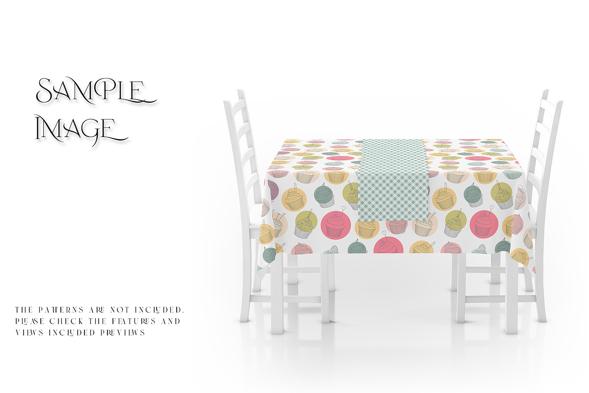Tablecloth & Table Runner Mockups, a Household Mockup by mock-ups (Photo 8 of 21)