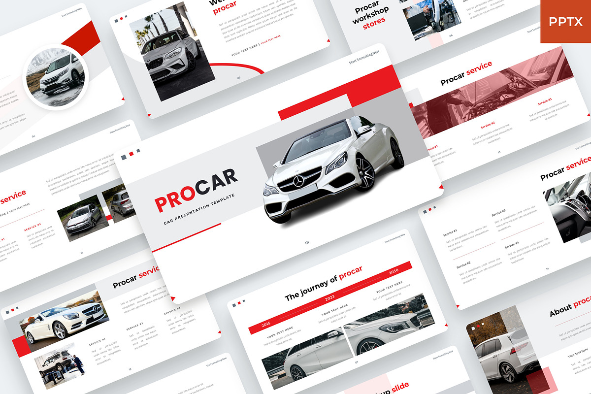 Procar - Car vehicle PowerPoint, a Presentation Template by BeadyLab (Photo 1 of 6)