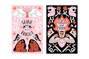 Woman power boho cards, posters set, a Decorative Illustration by PaperTrident (Thumbnail 5 of 7)