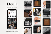 50 Doula Post Templates Dark, a Social Media Template by PatternLab. (Thumbnail 1 of 8)