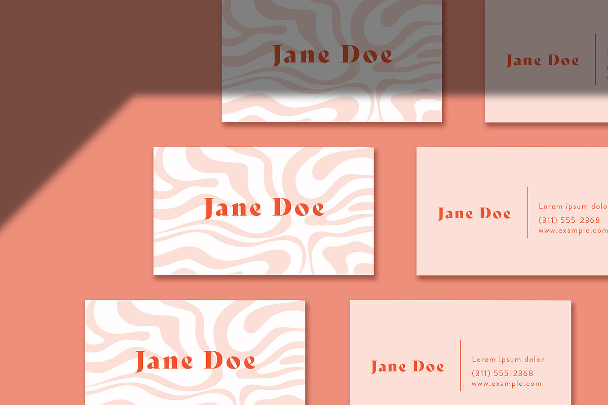 Swirl Pattern Buisness Card, a Business Card Template by wavebreak (Photo 1 of 2)