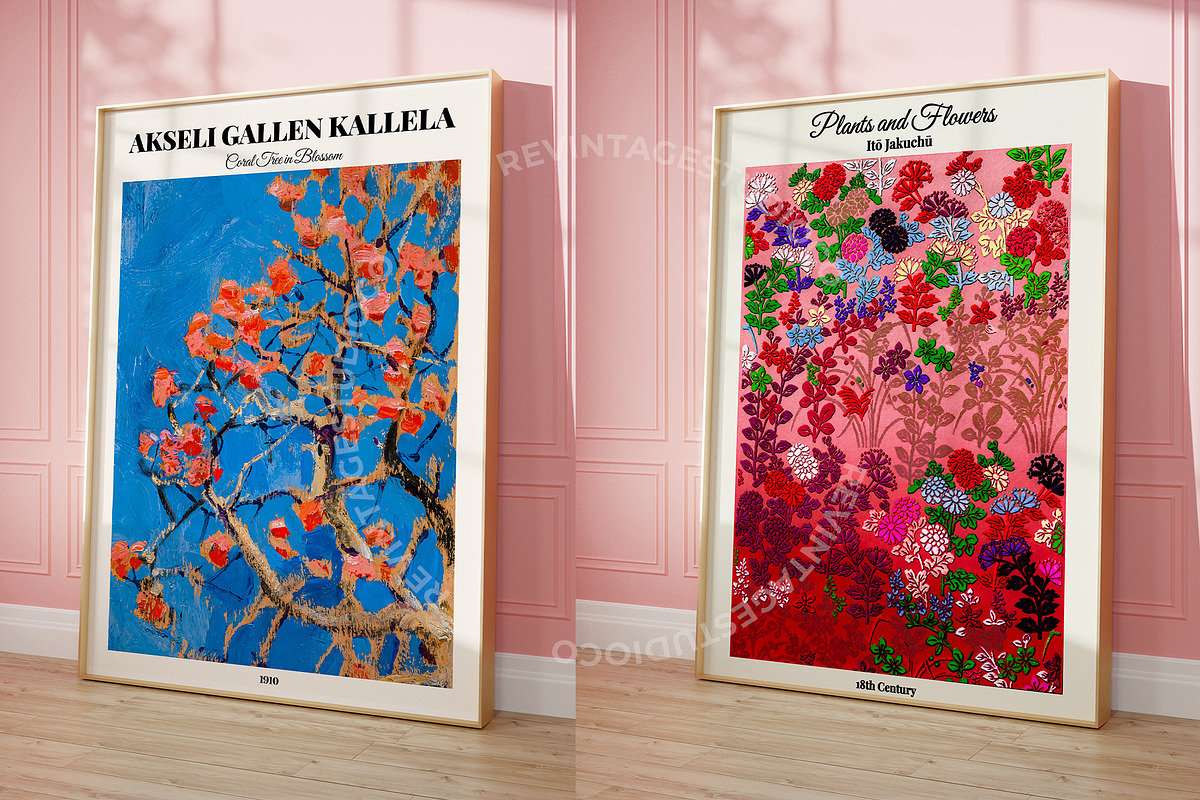 Vintage Floral Oil Painting Poster, a Background Graphic by RevintageStudio (Photo 13 of 17)