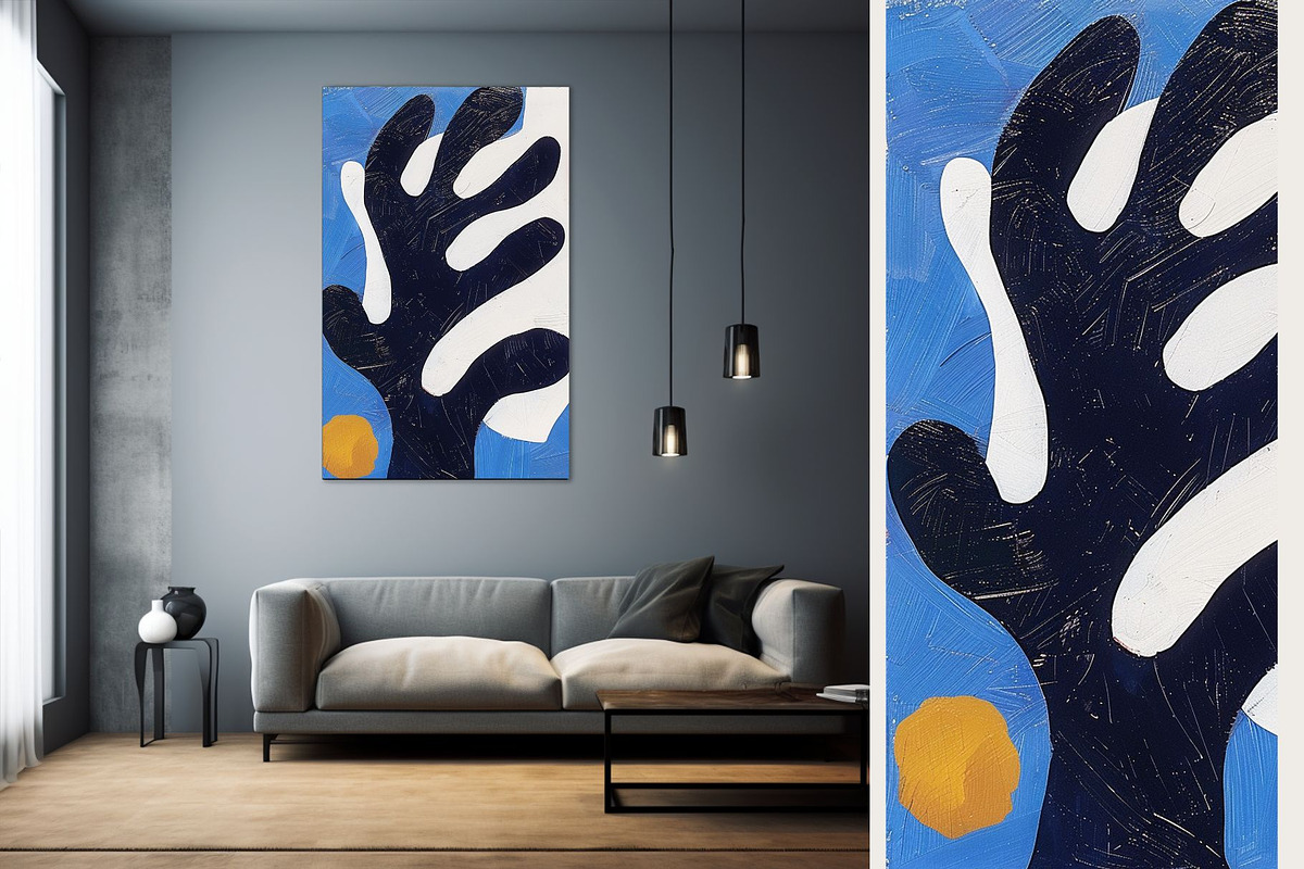 21 matisse blue wall art print, a Decorative Illustration by ARTOZEN DIGITAL (Photo 7 of 17)