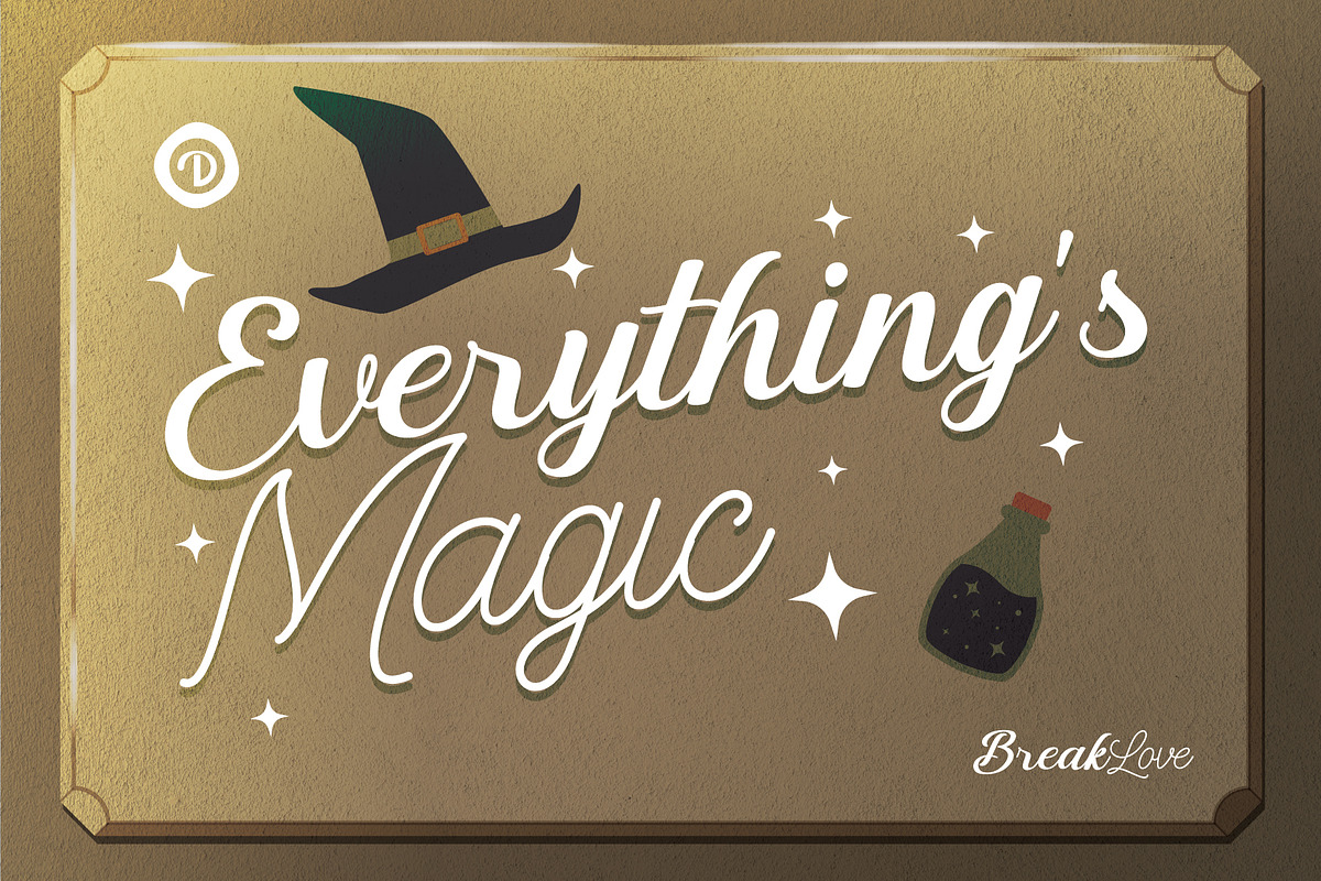 BreakLove, a Script Font by Drizy (Photo 3 of 9)