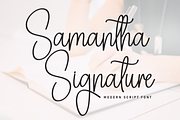 Samanta Signature | Script Font, a Handwritten Font by Scratchones (Thumbnail 1 of 8)
