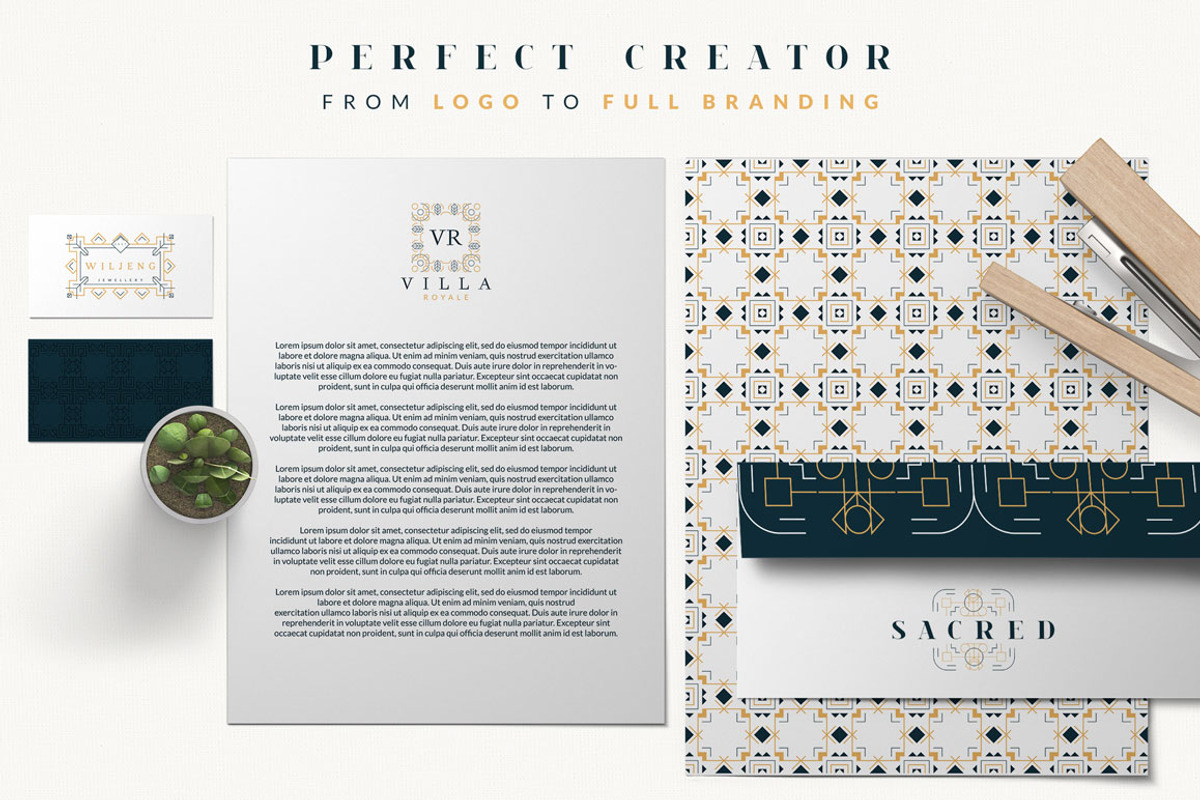 Vintage Elegance Creator -50%, a Branding & Logo Template by VP Fonts (Photo 3 of 7)