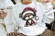 Whimsical Christmas Fluffy Dogs Clip, an Illustration by Sublimation Artist (Thumbnail 5 of 6)