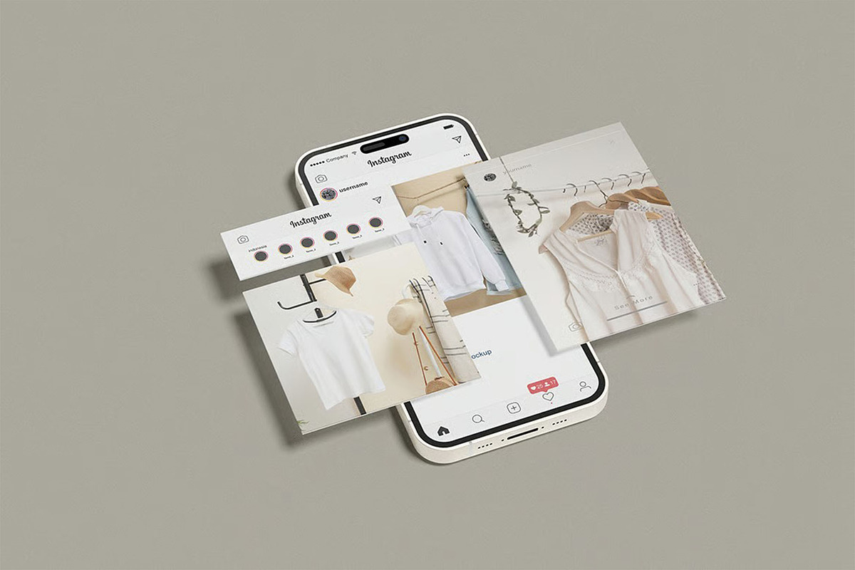 Instagram Post Mockup, an Advertising Mockup by zpackcreative (Photo 2 of 5)