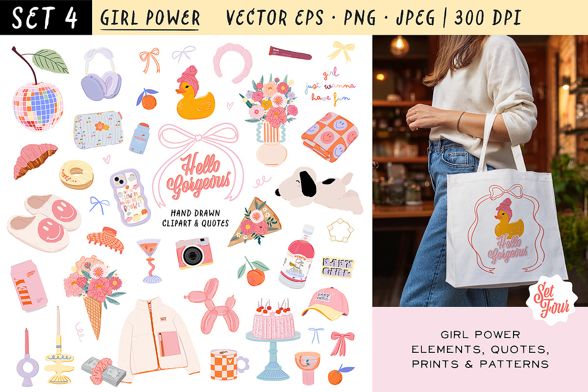 Cute Girly Clipart Bundle, an Object Graphic by Ruslana Lubenets (Photo 18 of 51)