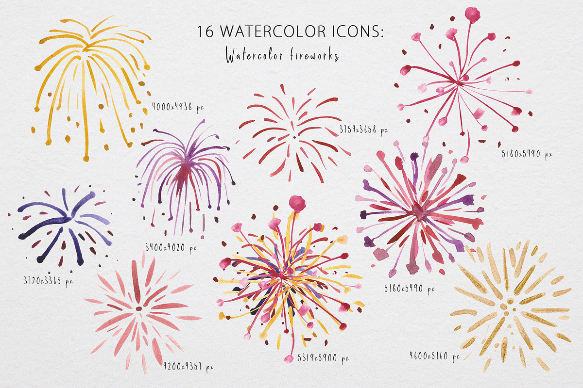 Watercolor Firecracker, a Decorative Illustration by Design X0 (Photo 2 of 10)