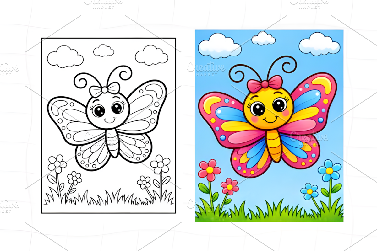 Cute Jungle Animals Coloring Book, an Animal Illustration by Ink Gallery (Photo 3 of 8)
