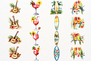 Tropical Summer Party Clipart PNG, a Seasonal Illustration by SugarCloudStudioArt (Thumbnail 4 of 6)