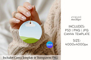 Christmas Ornament Mockup, a Merchandise Mockup by EmpaviMockups (Thumbnail 2 of 6)