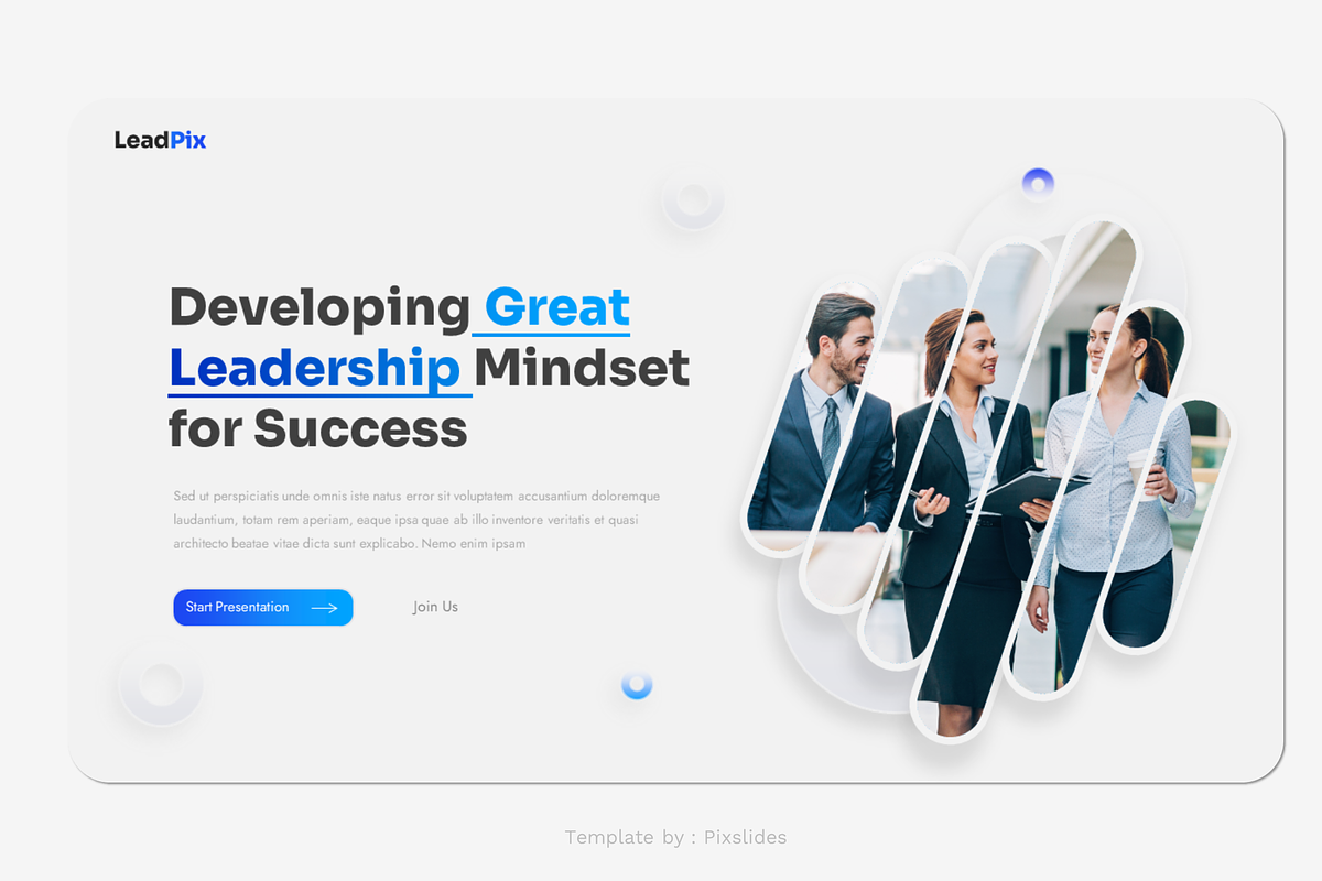 Leadership Business PowerPoint, a Presentation Template by Pixslides (Photo 3 of 10)