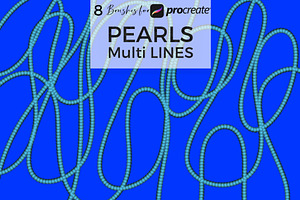 Multi Lines Pearl Procreate Brushes