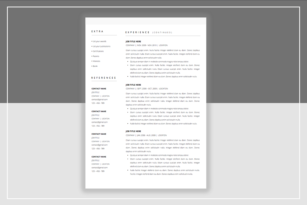 Resume Template & Cover Letter, a Templates & Theme by ResumeStudio (Photo 2 of 4)