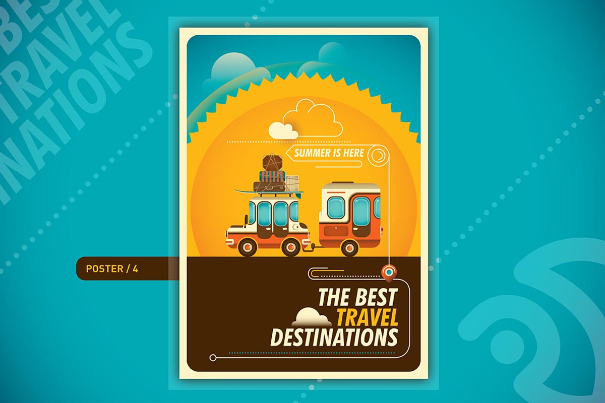 Traveling posters, a Transportation Illustration by Radoman (Photo 5 of 10)