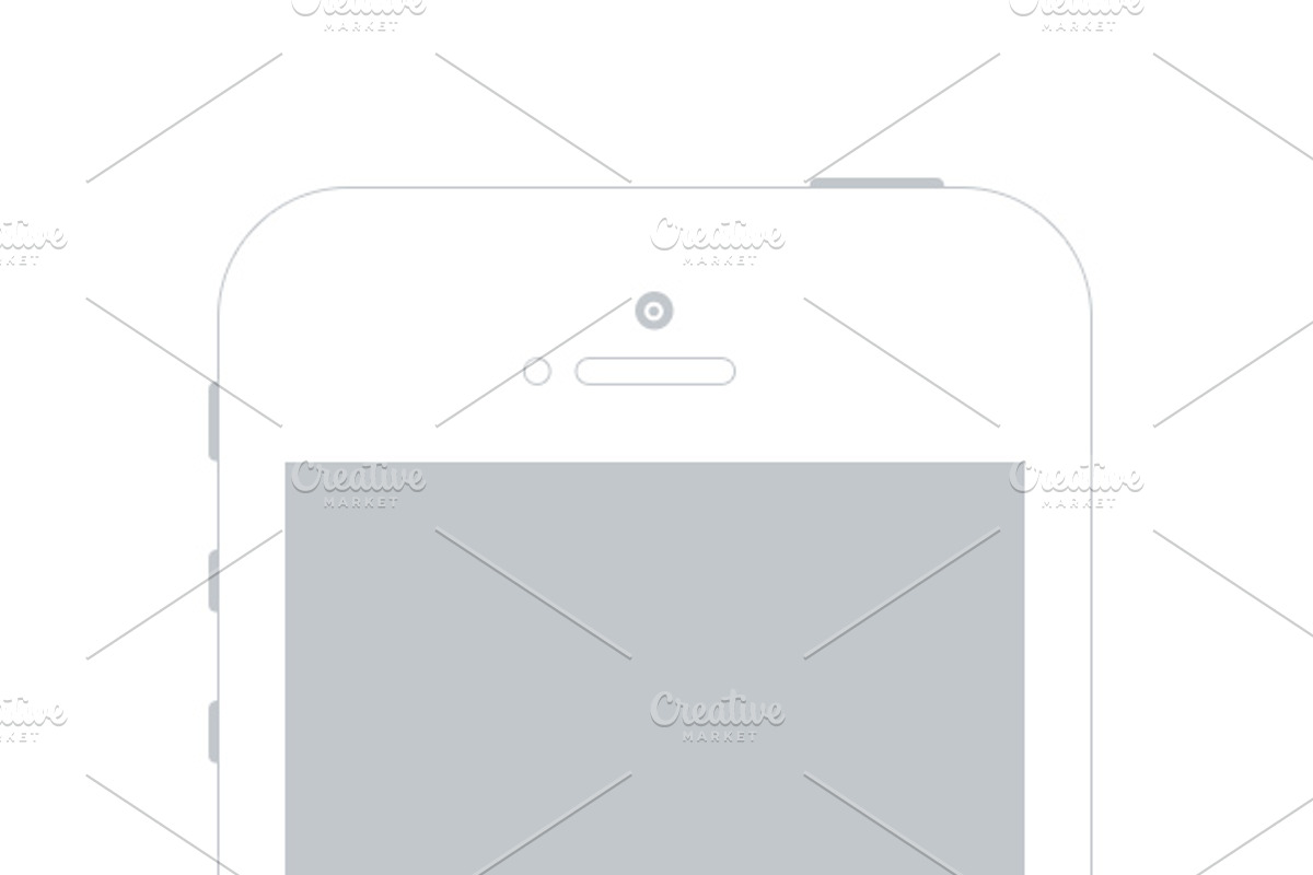 Apple Device Wireframe Mockups, an iPhone Mockup by Theme Trunk (Photo 2 of 4)