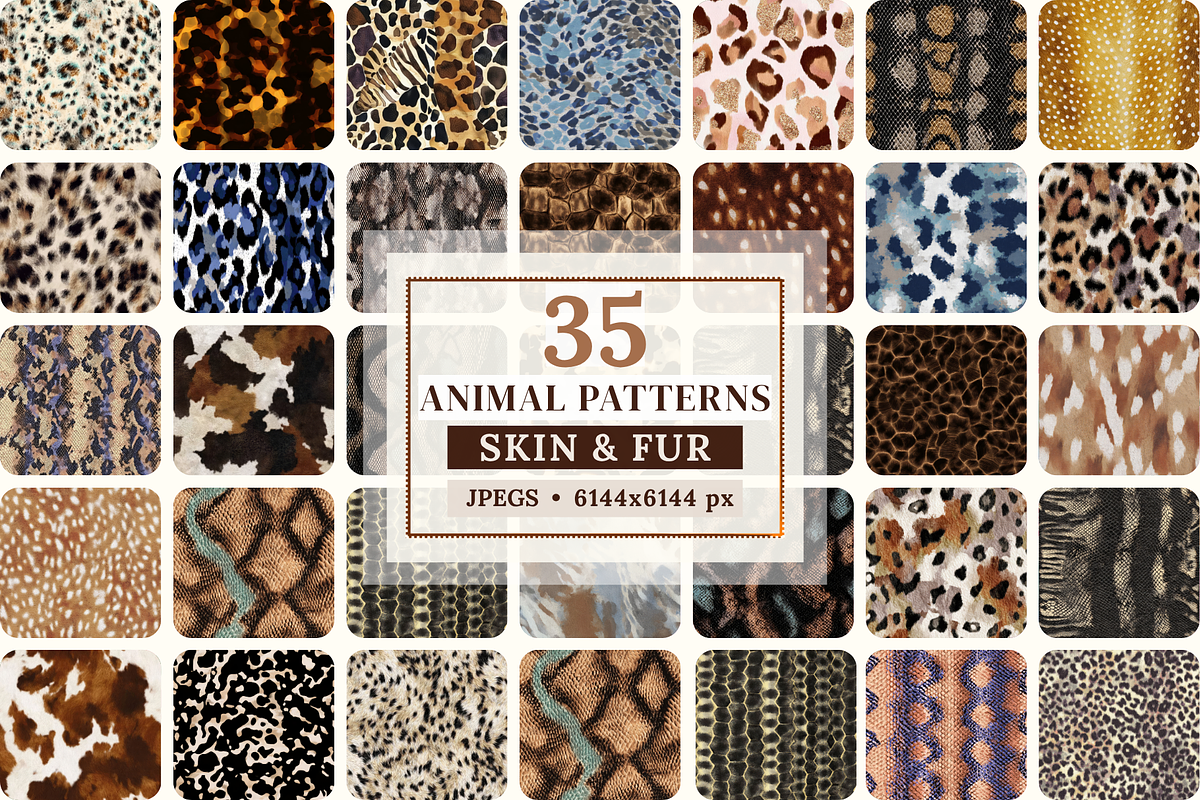 Animal Abstract Patterns - part 2, a Pattern Graphic by Ninterints (Photo 1 of 15)