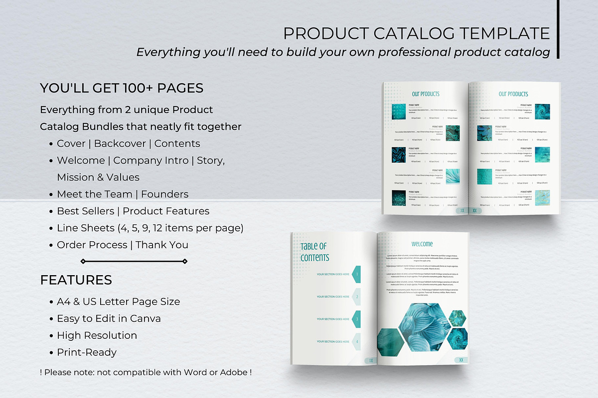 Product Catalog Canva Template, a Magazine Template by B2 Digital Design (Photo 2 of 11)