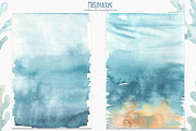 Mermaids watercolor collection, an Animal Illustration by Marina Ermakova (Thumbnail 5 of 16)