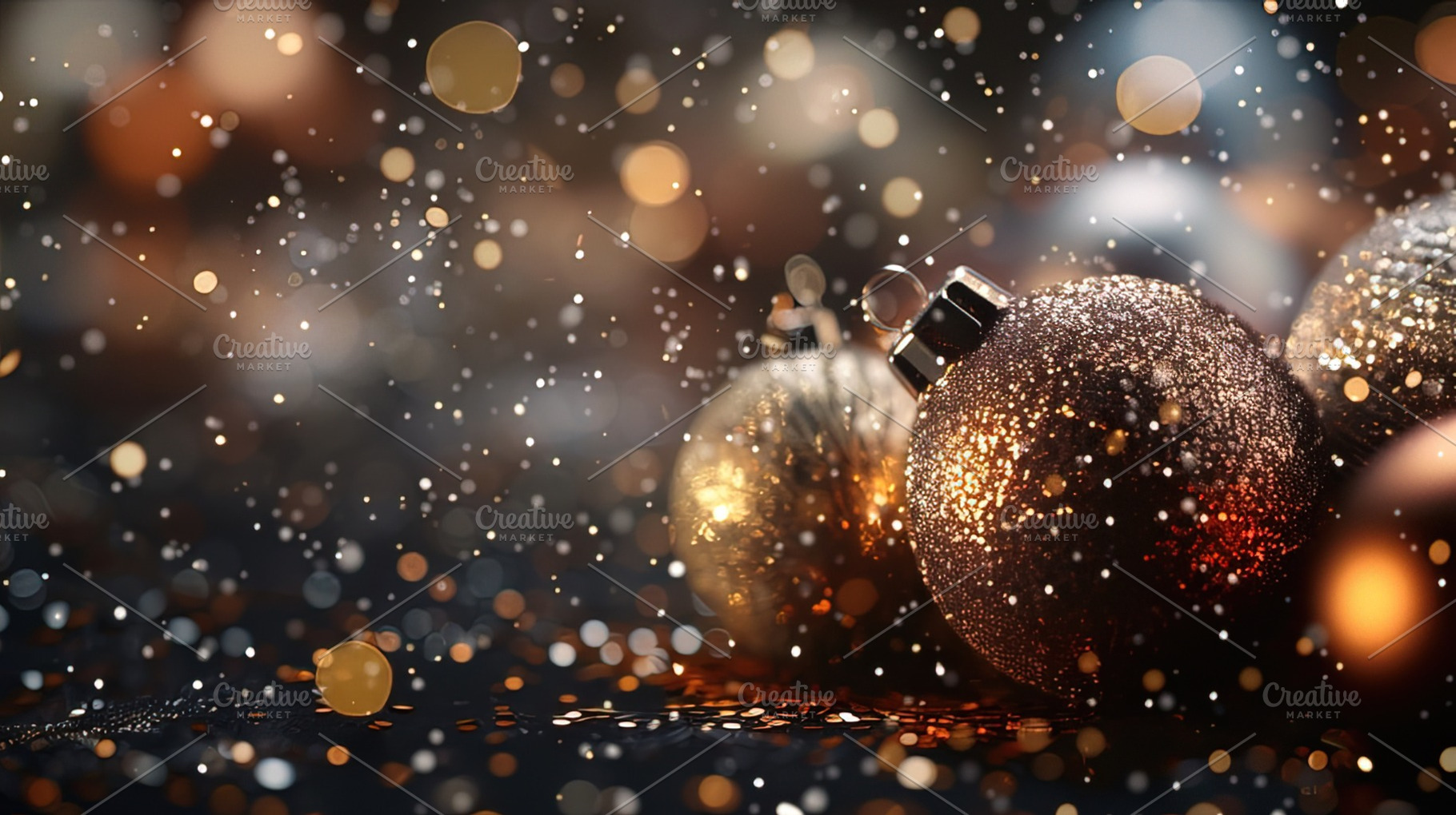 Glittering Christmas Ornaments, a Holiday Photo by Ales Munt