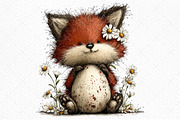 Whimsical Easter Animals Clipart, an Illustration by Craft Nest (Thumbnail 9 of 11)