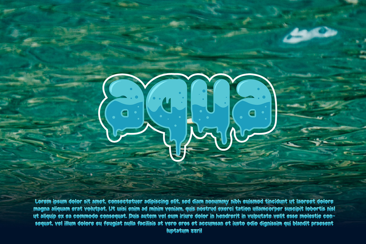 Melted Drop – Melting Color Font, a Handwritten Font by Rashdrawn (Photo 5 of 8)