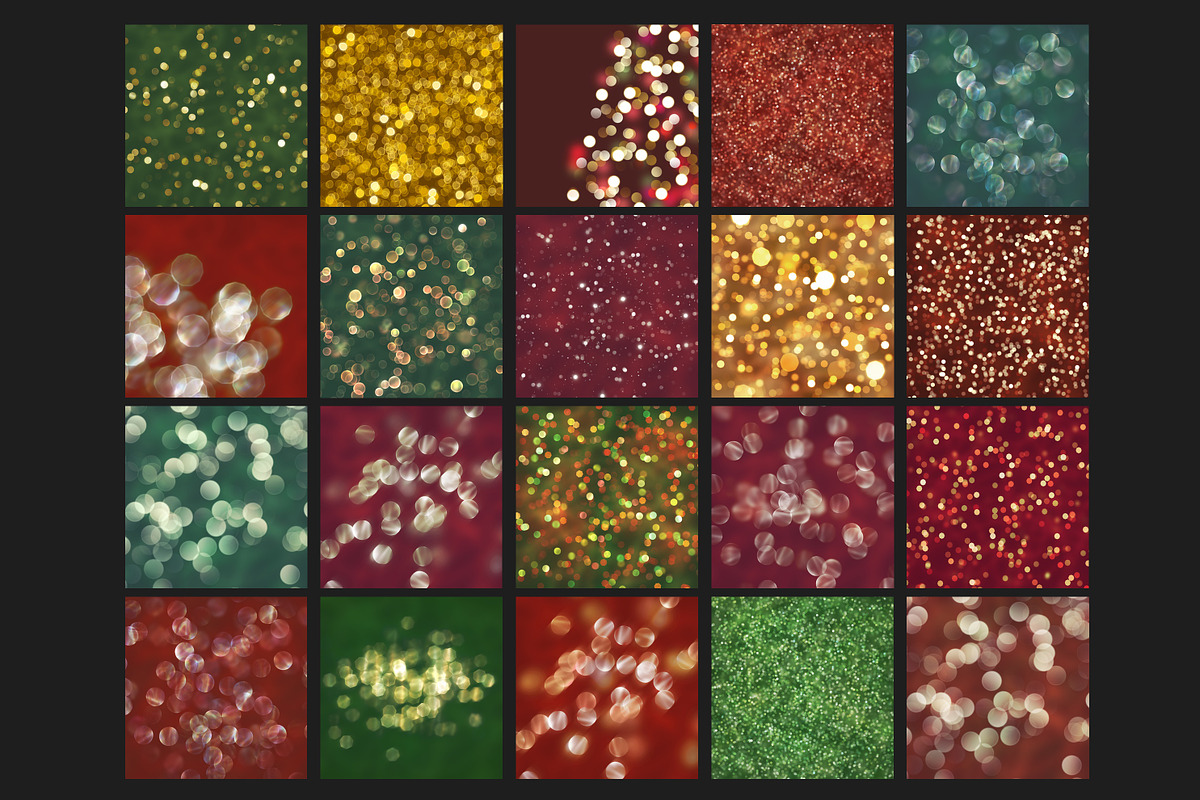 Christmas Bokeh backgrounds, a Pattern Graphic by Paper Farms (Photo 2 of 2)
