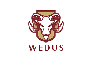 Goat logo template